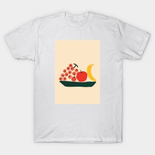 Food Decor, Fruit Print, Abstract, Modern, Minimalist T-Shirt